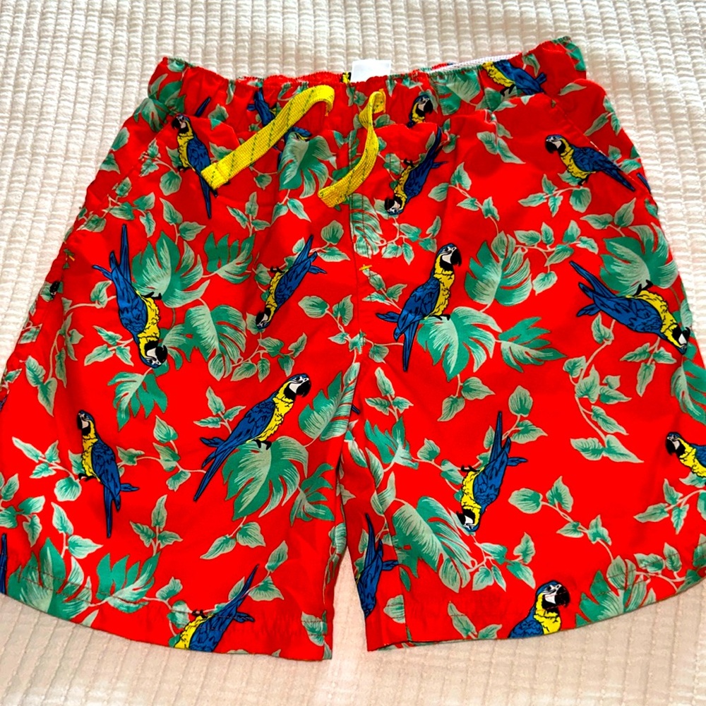 Tucker and Tate parrot swim trunks size 7
